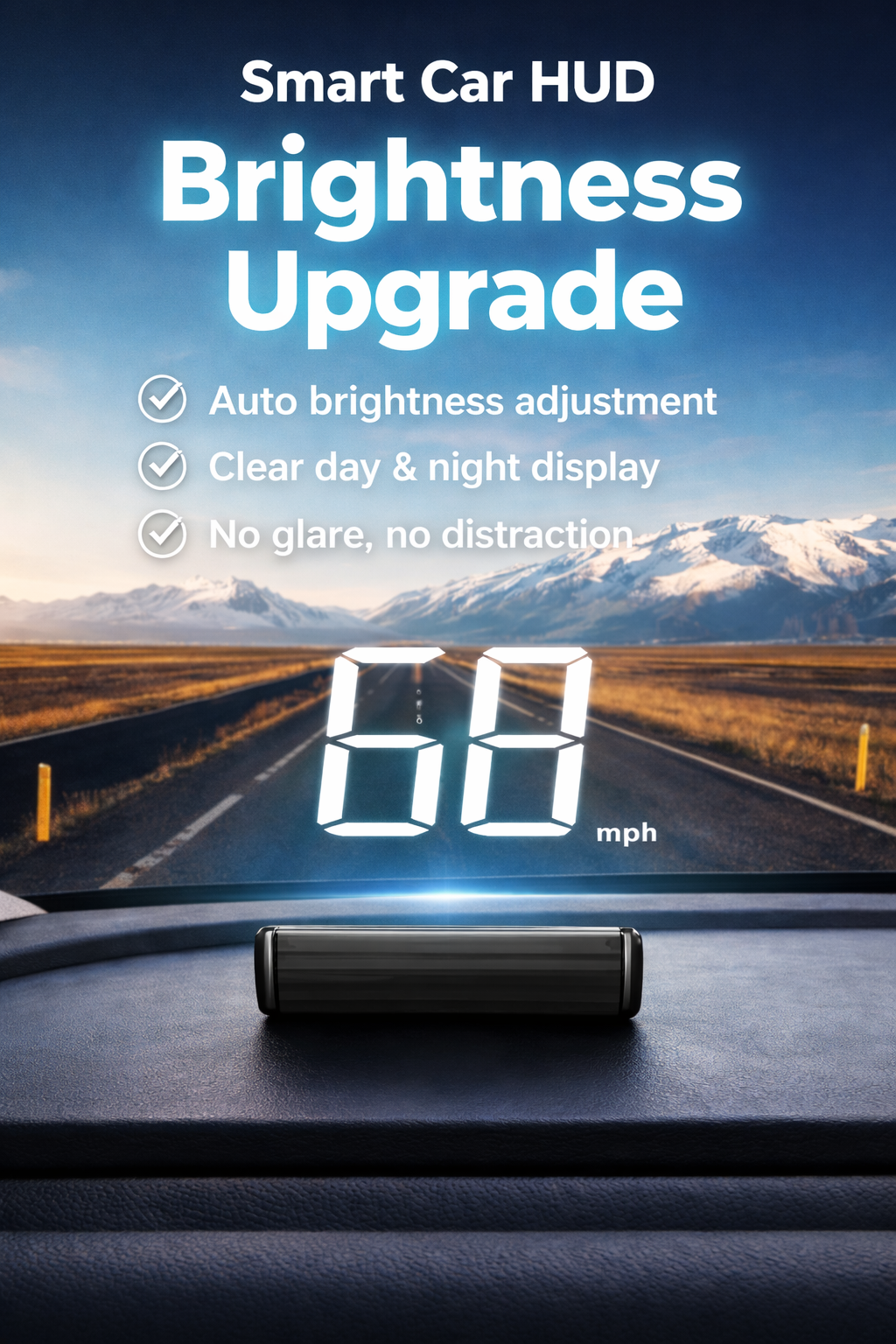 RevView HD Car Head up Display M2 GPS Speedometer MPH or KM/H