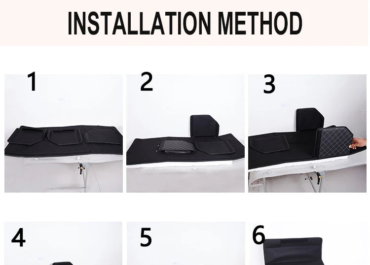 Car Trunk Organizer Box Large Capacity Auto Multiuse Tools Storage Bag Stowing Tidying Leather Folding For Emergency Storage Bo