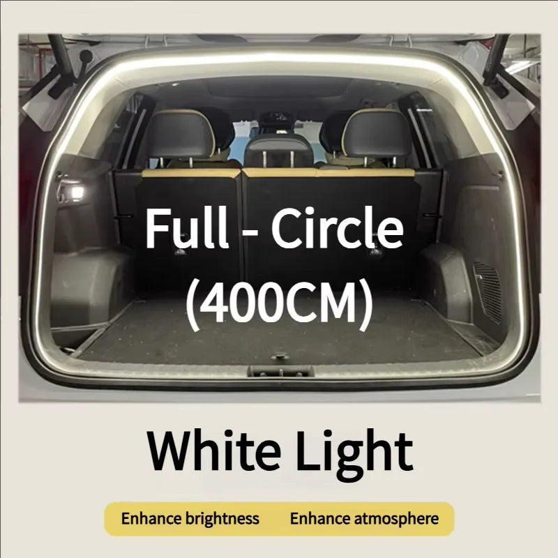 2m/4m Car Trunk Light Strip Flexible PVC Soft Led Light Strip Hidden Trunk Automatic Induction Lamp Universal for Suv/Mpv