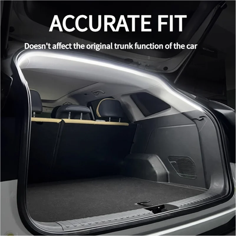 2m/4m Car Trunk Light Strip Flexible PVC Soft Led Light Strip Hidden Trunk Automatic Induction Lamp Universal for Suv/Mpv