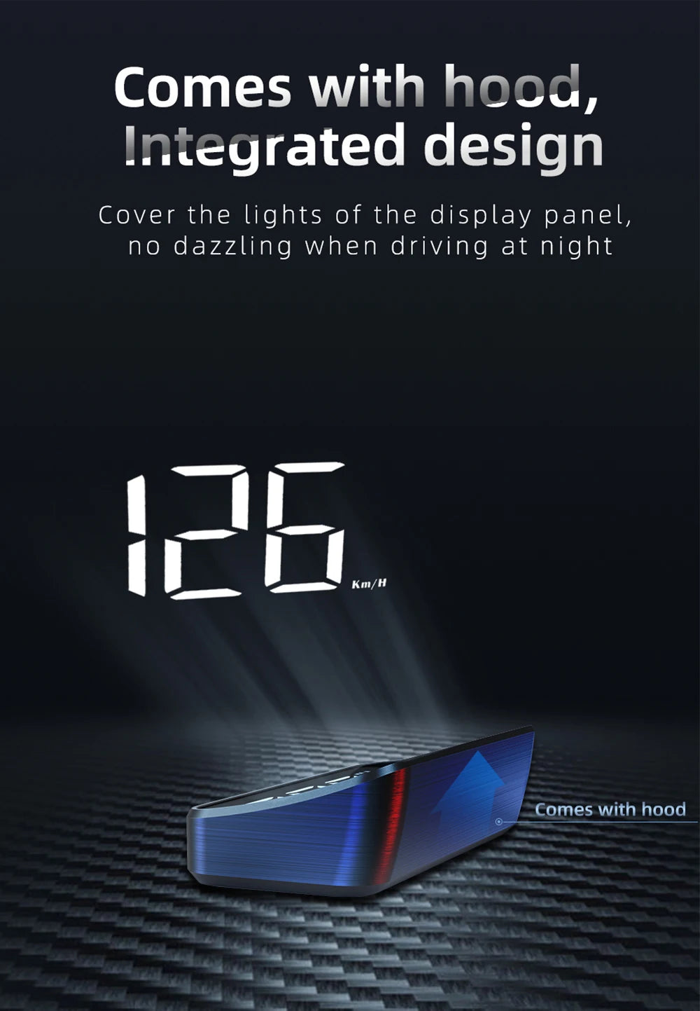 RevView HD Car Head up Display M2 GPS Speedometer MPH or KM/H