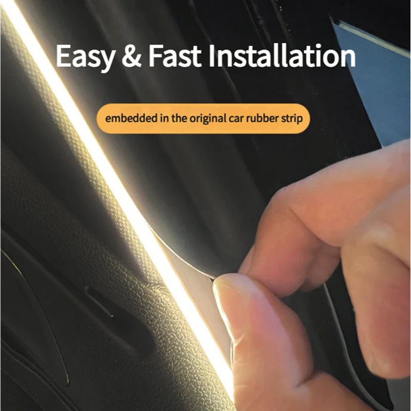 2m/4m Car Trunk Light Strip Flexible PVC Soft Led Light Strip Hidden Trunk Automatic Induction Lamp Universal for Suv/Mpv